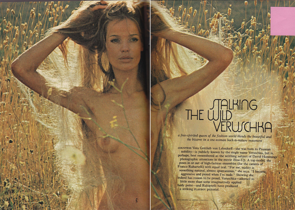 Veruschka in Playboy 1971.