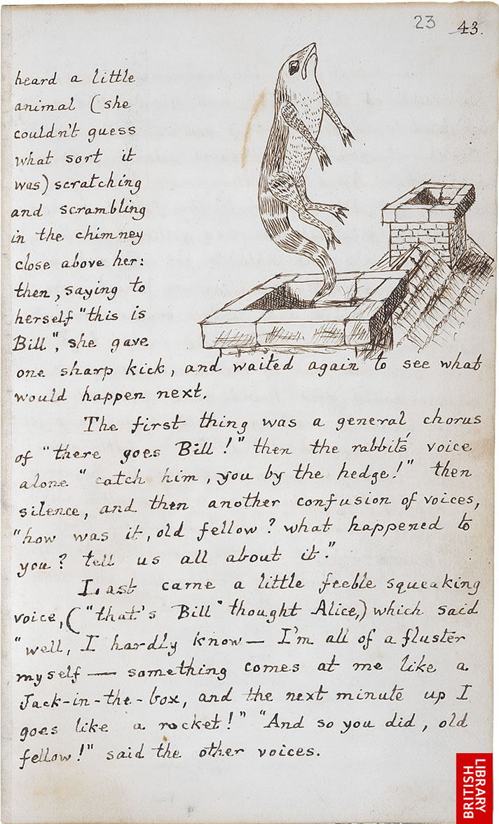 The Original Alice In Wonderland Manuscript, Handwritten & Illustrated ...
