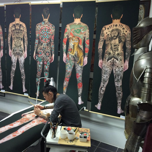 The Body Suit Scrolls Exhibition At Seven Doors Tattoo